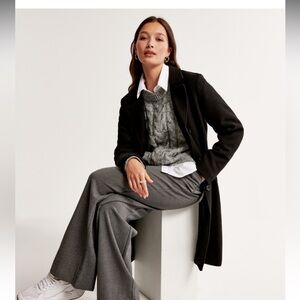 Abercrombie & Fitch Wool Blend Dad Coat Size S